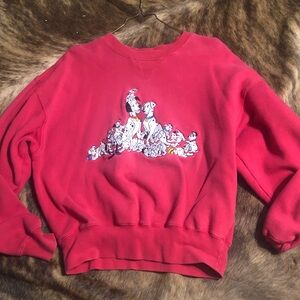 Disney vintage embroidered 101 Dalmatians sweatshirt in small